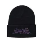 black-flying-eyeball-rainbow-stone-beanie