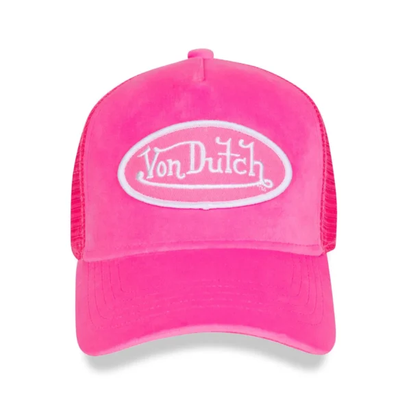 hot-pink-crush-velvet-trucker