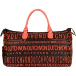 monogram-black-orange-overnight-bag