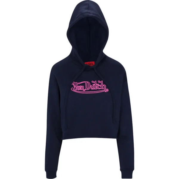 navy-pink-crop-hoodie