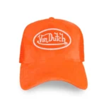 neon-orange-velvet-trucker