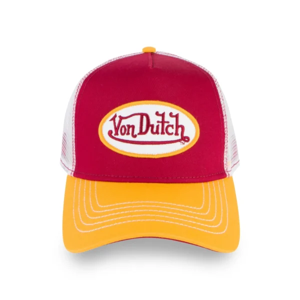 red-with-yellow-trucker