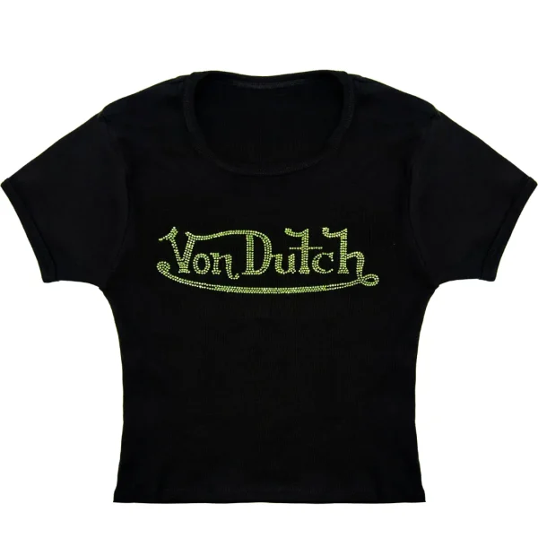von-dutch-black-and-green-classic-rhinestone-baby-tee-1