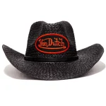 von-dutch-black-and-orange-classic-cowboy-hat