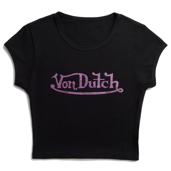 von-dutch-black-and-pink-classic-rhinestone-baby-tee