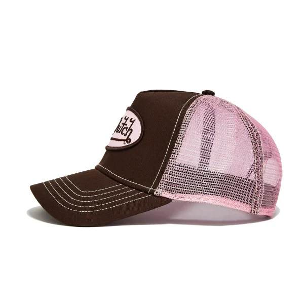 von-dutch-brown-and-pink-classic-trucker-hat-1