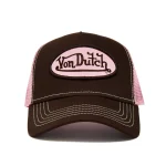 von-dutch-brown-and-pink-classic-trucker-hat