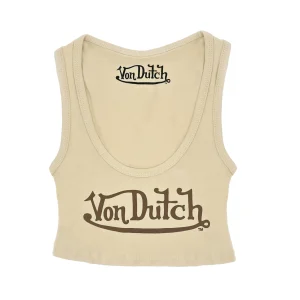 von-dutch-classic-womens-beige-crop-tank