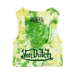 von-dutch-classic-womens-tie-dye-green-crop-tank