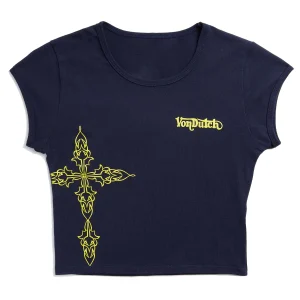 von-dutch-navy-blue-and-yellow-chopper-cross-baby-tee