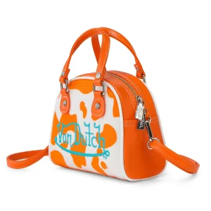 von-dutch-orange-cow-print-bowling-bag-1