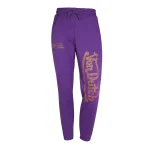 von-dutch-purple-with-gold-rhinestones-jogger