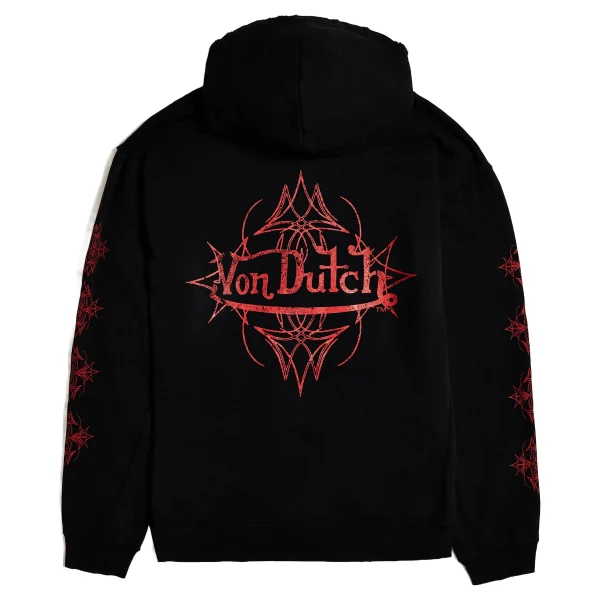 von-dutch-vintage-black-red-distressed-chopper-hoodie-1