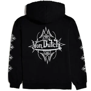 von-dutch-vintage-black-white-distressed-chopper-hoodie-1
