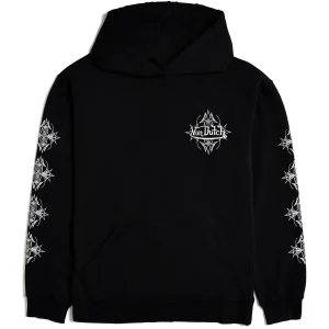 von-dutch-vintage-black-white-distressed-chopper-hoodie