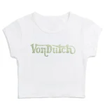 von-dutch-white-and-green-ranch-logo-rhinestone-baby-tee