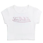 von-dutch-white-and-pink-classic-rhinestone-baby-tee