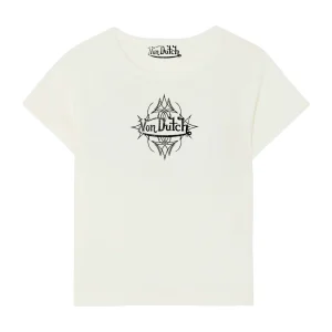 von-dutch-white-black-mini-distressed-chopper-baby-tee