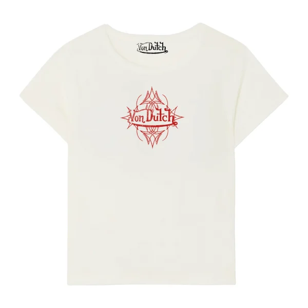 von-dutch-white-red-mini-distressed-chopper-baby-tee